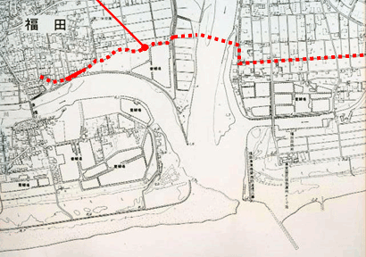 横須賀街道の地図